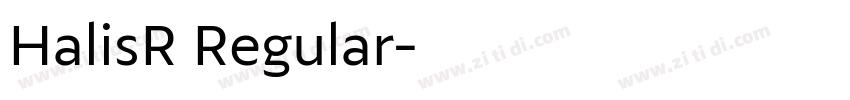 HalisR Regular字体转换